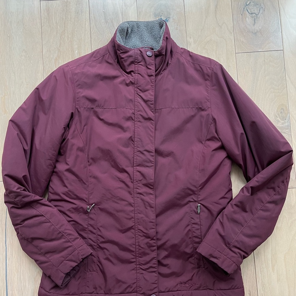 L.L. Bean Women's Deep Burgundy Ski Jacket
